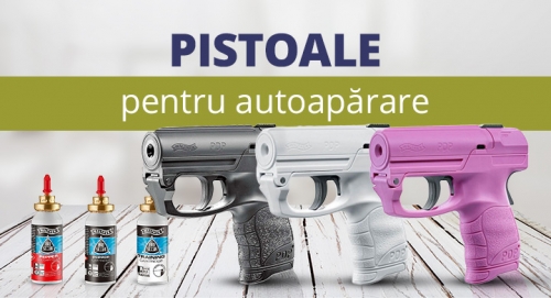 Pistoale pentru autoaparare - cu gaz, spray, bile