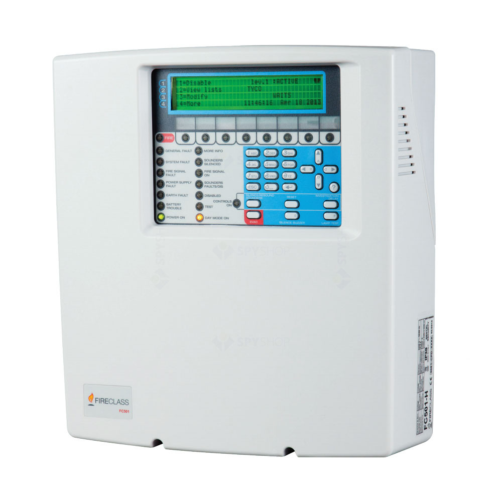 Centrala de incendiu adresabila cu 1 bucla FireClass FC501L, 128